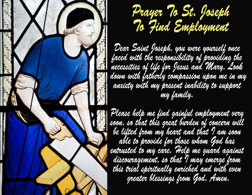 Prayer to St. Joseph the Worker